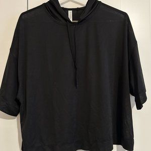 Athleta Vapor Hooded Cropped Tee